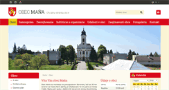 Desktop Screenshot of obecmana.sk